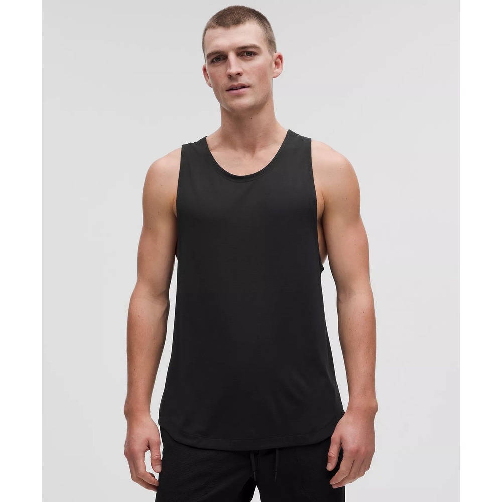 Lululemon License To Train Tank Top Black Breathable Relaxed Fit Activewear NWT